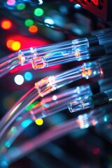 A detailed view of intertwined electrical wires, useful for illustrating technology or industry-related concepts