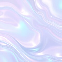 Obraz premium Pastel abstract fluid art, dreamy marbled texture, soft swirling patterns, iridescent holographic effect, ethereal color palette, pink lavender turquoise, smooth flowing lines