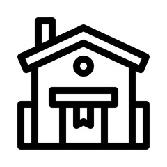 Warehouse Building line icon