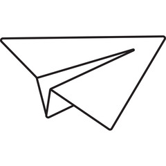 Paper Plane Line Icon 