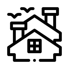 Roof line icon