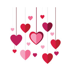 valentine day hearts background