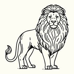 Lion Sketch Drawing Line Art Animal Wildlife