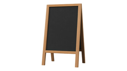 Blank A Frame Blackboard Sign Wooden Stand Empty Chalkboard Menu Board for Restaurant Cafe or Shop