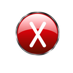 Obraz premium Web button vector icon on white background