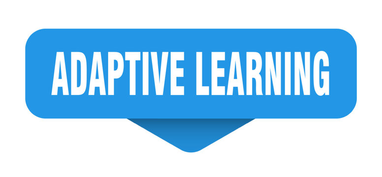 adaptive learning sticker. adaptive learning sign on transparent background