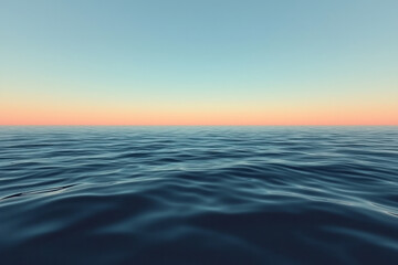 Obraz premium A serene ocean scene where waves form poetic lines, merging the fluidity of water with the rhythm of poetry,