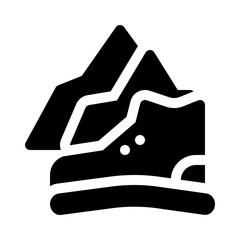 Climbing Shoes glyph icon