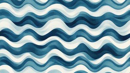 Abstract Blue Wave Pattern Seamless Watercolor Texture Modern Background Design