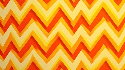 Abstract Warm toned Zigzag Pattern Background Vibrant Orange and Yellow Geometric Design