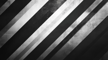 Obraz premium Abstract Diagonal Stripes Background Black White Grey Grunge Texture Design