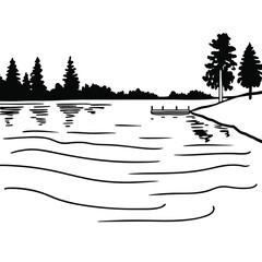 winter forest landscape