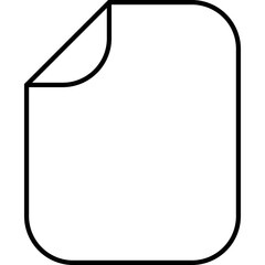 Fototapeta premium Simple vector icon paper sheet