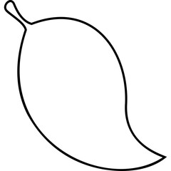 Simple vector icon leaf