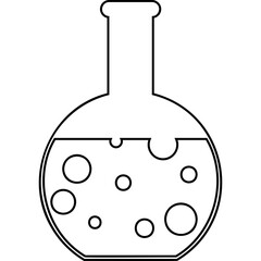 Simple vector icon flask
