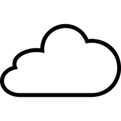 Simple vector icon cloud

