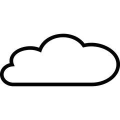Simple vector icon cloud
