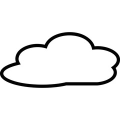 Simple vector icon cloud
