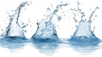 Water Splashes in a Collection of Spray Effects Generative AI
