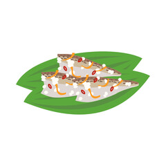 ハタハタ寿司。フラットなベクターイラスト。
Japanese sandfish sushi. Flat vector illustration.