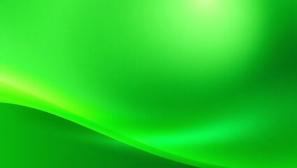 Obraz premium Abstract green waves, vibrant neon glow, smooth flowing curves, digital art, electric green energy, dynamic fluid motion, luminous background, glossy texture, futuristic design