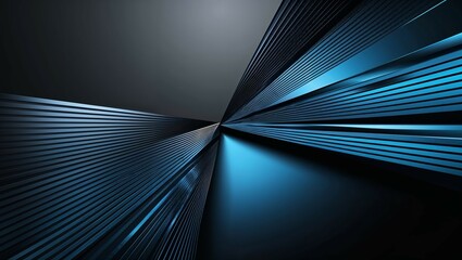 Fast blur of light lines create a futuristic tunnel perspective