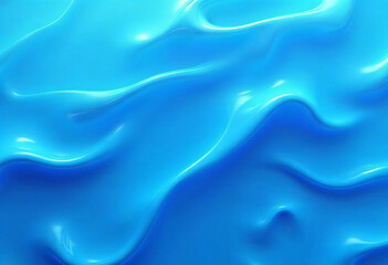 Obraz premium Abstract background,Abstraction, liquid plastic silky shinny material with curved lines and moving gradient of blue silk, generated by ai 