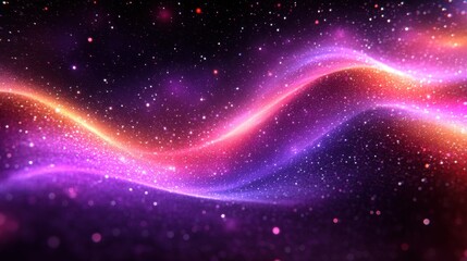 A soft and dreamy display of pink and purple Christmas garland bokeh lights shimmering against a dark magenta background symbolizing festive elegance Hyper-detailed