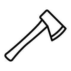 Axe Vector Line Icon Design