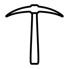 Pick Vector Line Icon Design