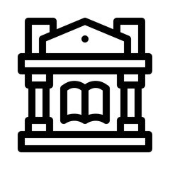 Library line icon