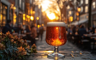 Group of people enjoy lunch at a brewery bar restaurant