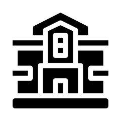 Campus Building glyph icon