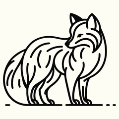 Fox Sketch Drawing Line Art Animal Wildlife