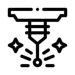 Laser Welding line icon
