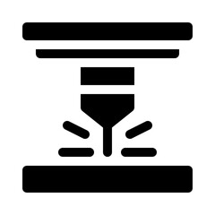 Plasma Cutter glyph icon