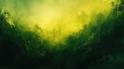 Bright, colorful smoke clouds in green and yellow tones, swirling and mixing on a dark background for a striking visual