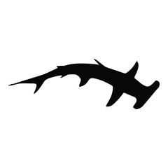Hammerhead shark, vector