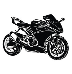 Sport bike art design vector white black template japan sport bike isolated white power engine motor fast ride rider wheels motorbike background