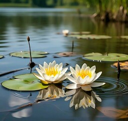 white water lily