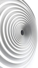 Obraz premium Hypnotic white circular patterns