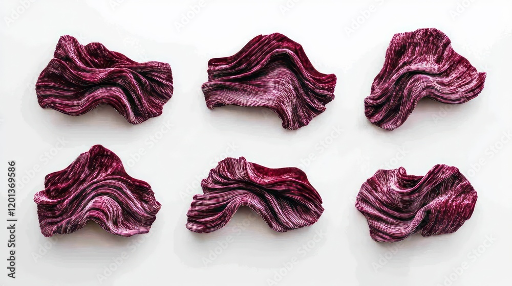 Poster flowing red wine splashes in abstract patterns generative ai