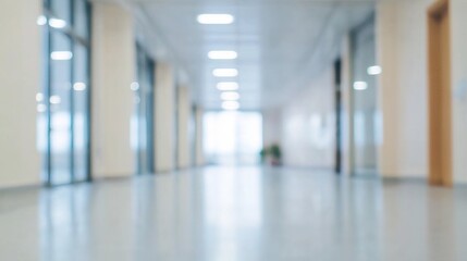 blur image background of corridor in hospital or clinic image