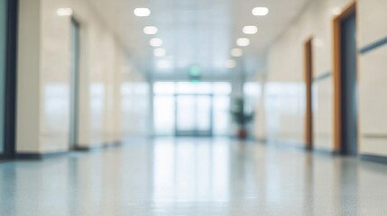 blur image background of corridor in hospital or clinic image