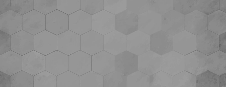 Gray hexagonal background, background with a modern geometric style, textured gray background, creating a sleek, uniform look. Minimal marble texture with hexagon pattern background vector