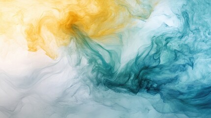 Soft pastel-colored smoke drifting and blending against a neutral background, creating an ethereal and dreamy effect