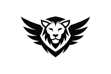 Obraz premium Majestic Lion Head Vector Illustration