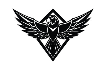 Macaw Logo Head Vector Illustration