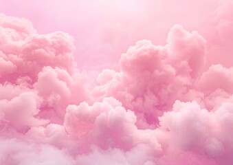 Colorful pink fluffy cotton candy background, soft color sweet candyfloss, lovely valentine concept, abstract blurred dessert texture