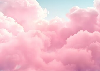 Fototapeta premium Colorful pink fluffy cotton candy background, soft color sweet candyfloss, lovely valentine concept, abstract blurred dessert texture